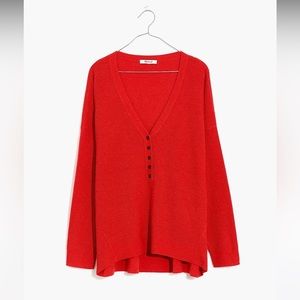 Madewell Asherton Waffle Henley Sweater